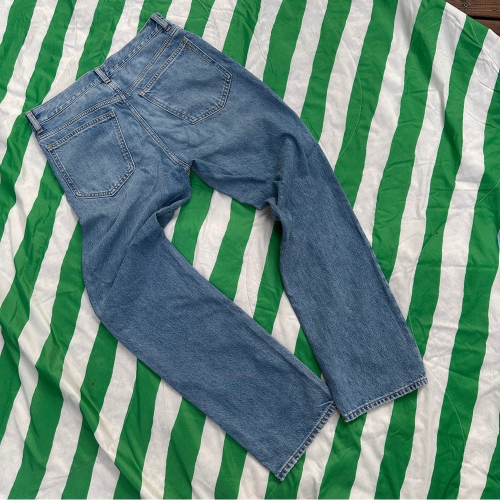 Madewell Longline Straight Leg Jeans in Light Blue Wash - Picture 3 of 8